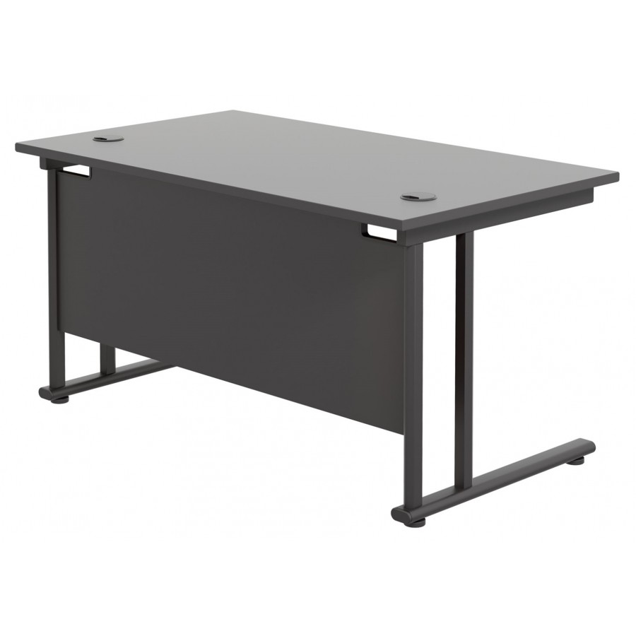 Olton Twin Cantilever  800mm Deep Straight Office Desk